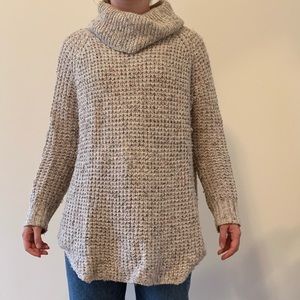 Free People Sweaters - Cream speckled cowl neck sweater tunic Free People Sweaters - Cream speckled cowl neck sweater tunic
